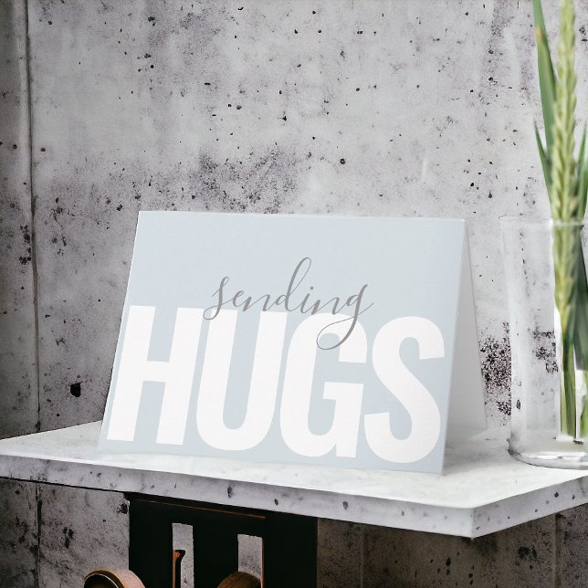 Carte Envoi de câlins modernes en pensant à toi (Créateur téléchargé)