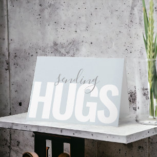 Carte Envoi de câlins modernes par SMS Je pense à toi