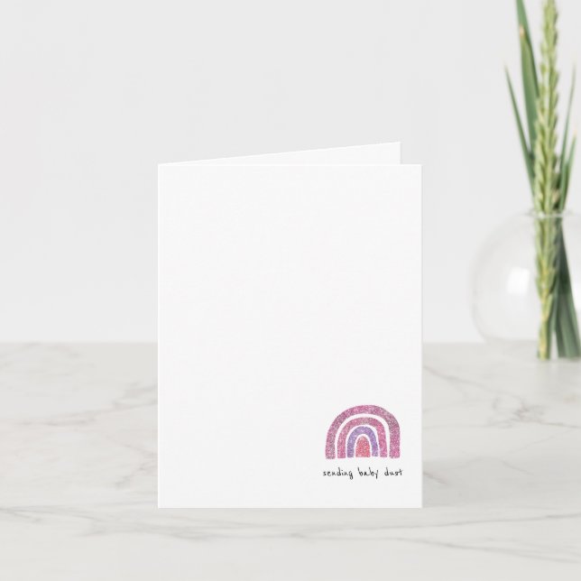 Carte "Envoi de poussière de bébé" Infertilité/soutien F (Devant)