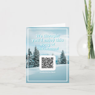 Carte Envoyer une chanson de QR Code à Noël