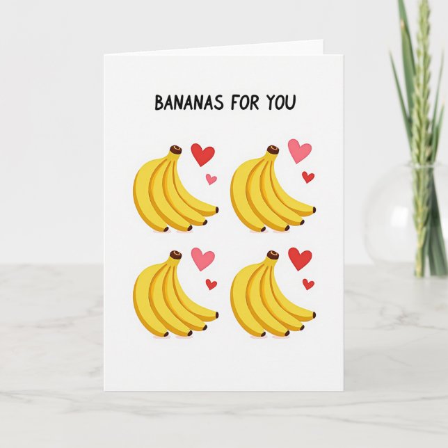 Carte Envoyez des Bananes Pour Vous (Devant)