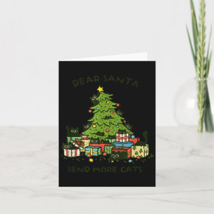 Carte Envoyez Plus De Chats Cadeau Drôle De Noël Chat No