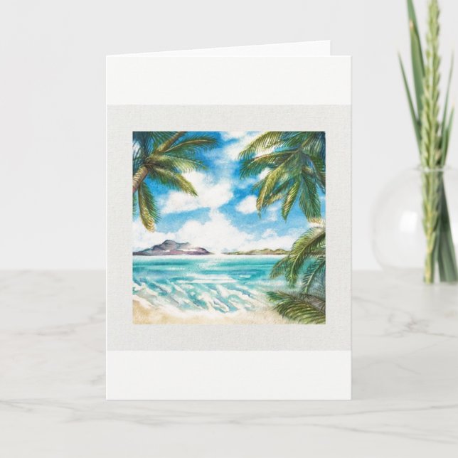 Carte "Eon Isle : Morning Shore" avec enveloppe (Devant)
