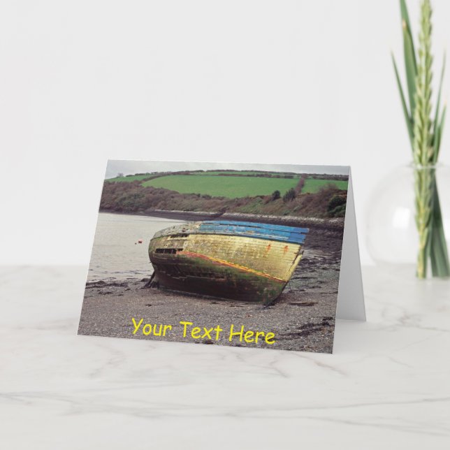 Carte Epave de bateau personnalisable, Cornwall, Royaume (Devant)