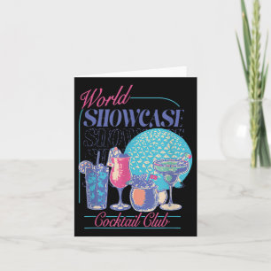 Carte Epcot Drinking World Showcase Tail Club Boire T