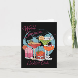 Carte Epcot Drinking World Showcase Tail Club Boire T