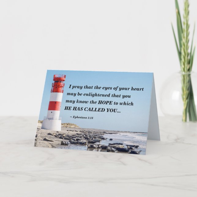 Carte Éphésiens 1:18 Je prie que vous connaissiez l'ESPO (Devant)