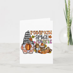 Carte Épice citrouille Junkie Gnomes Automne Automne Tha