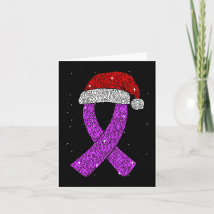 Carte Epilepsie Noël Casquette Purple Sensibilisation Ri