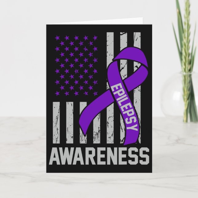Carte Epilepsy Awareness Epileptic Warrior Survivor 19  (Devant)