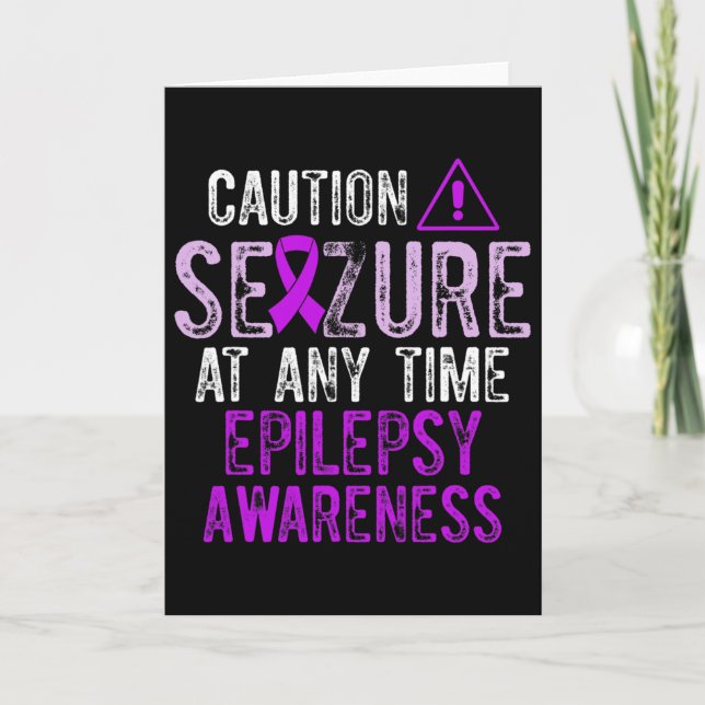 Carte Epilepsy Awareness Epileptic Warrior Survivor 5  (Devant)