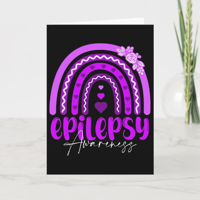 Carte Epilepsy Awareness-rainbow Purple .co  (Devant)
