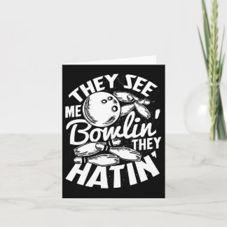 Carte Épingles de bowling Alley Spare Strike 1