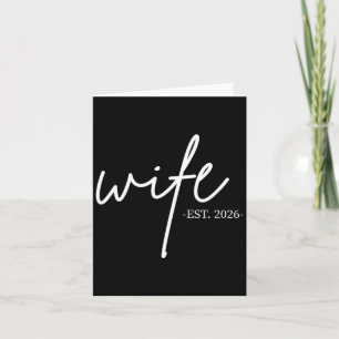Carte Épouse 2026 Mariée Lune de Miel Mariage Couples