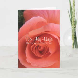 Carte Épouse de rose colorée unique pour la Saint-Valent