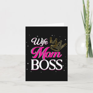 Carte Épouse maman patronne _ maman maman _ fête des mèr