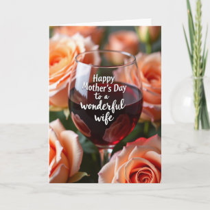 Carte Épouse Merveilleuse Vin Rosé
