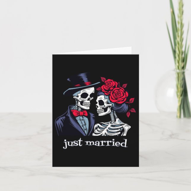 Carte Épouse rose De Squelette Et Épouse De Squelette Ha (Devant)