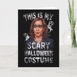 Carte Épouvantable Halloween Kamala Harris Trump Électio
