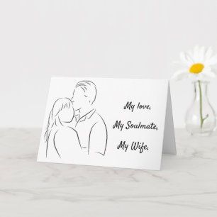 Carte Époux, lettre d'amour, fête des mères