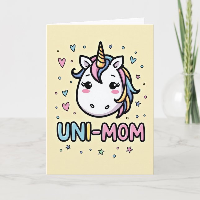 Carte Équine Mythique Uni Maman (Devant)