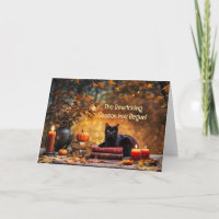 Équinoxe d'automne ou de chute Mignon chat noir