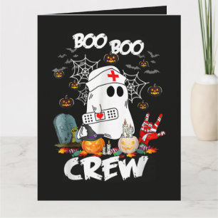 Carte Équipage Boo Boo Infirmière Fantôme Halloween Effr