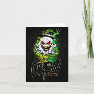 Carte Équipage Boo fantôme noir Halloween fantôme vêteme