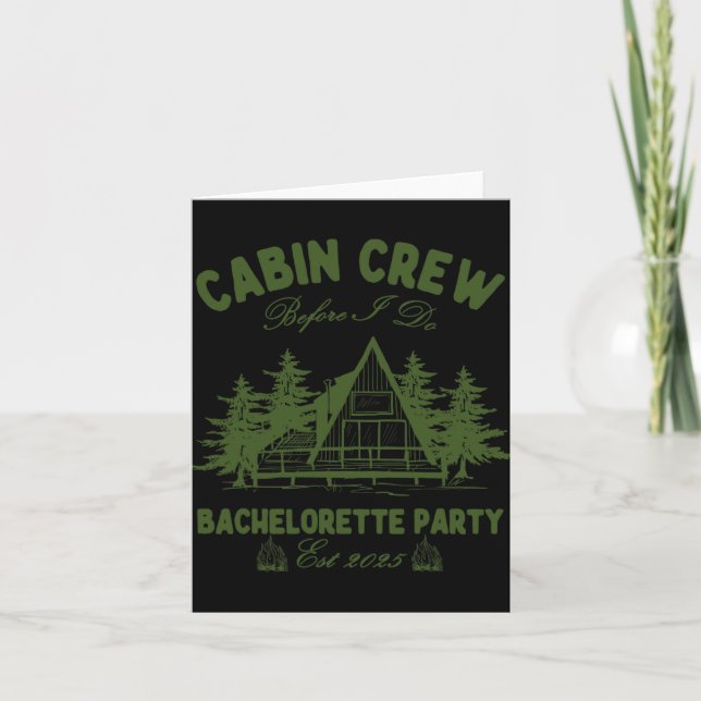 Carte Équipage cabine avant de faire Camp Bach Bachelore (Devant)