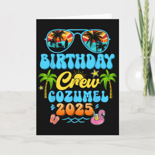 Carte Équipage d'anniversaire à Cozumel Croisière de vac