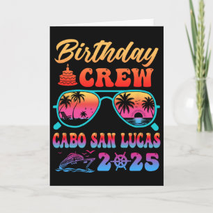 Carte Équipage d'anniversaire de croisière de vacances à