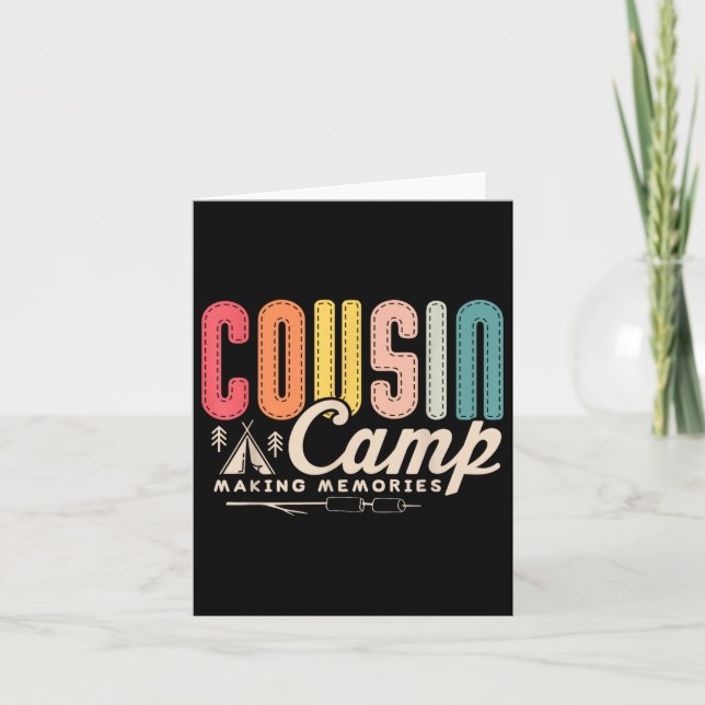 Carte Équipage de camp de cousins 2024 Création de souve (Devant)