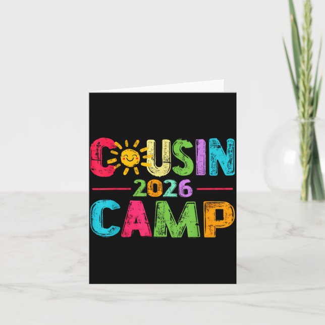 Carte Équipage de camp de cousins 2026 Vacances d'été Fa (Devant)