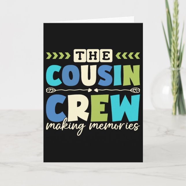Carte Équipage de cousins 2025 Création de souvenirs Vac (Devant)