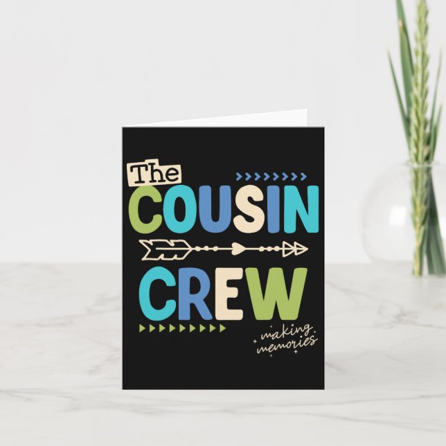 Carte Équipage de cousins 2025 Création de souvenirs Vac (Devant)