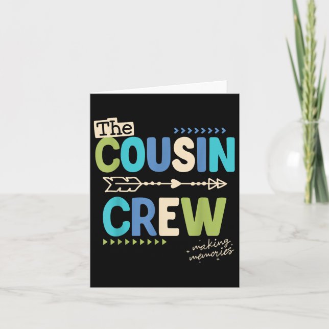 Carte Équipage de cousins 2025 Création de souvenirs Vac (Devant)