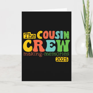 Carte Équipage de cousins 2025 Création de souvenirs Vac