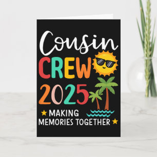Carte Équipage de cousins 2025 Création de souvenirs Vac