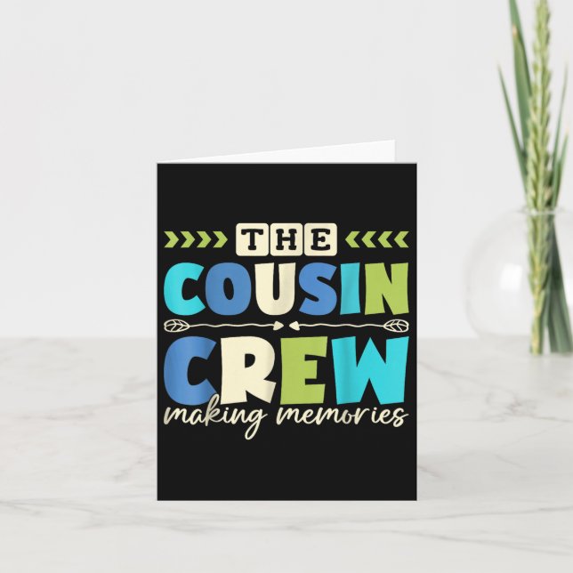Carte Équipage de cousins 2025 Création de souvenirs Vac (Devant)