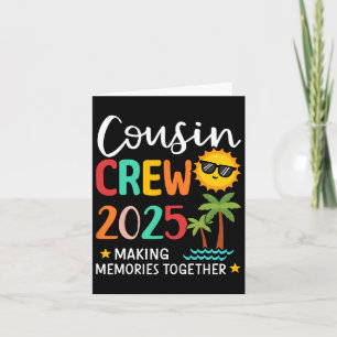 Carte Équipage de cousins 2025 Création de souvenirs Vac