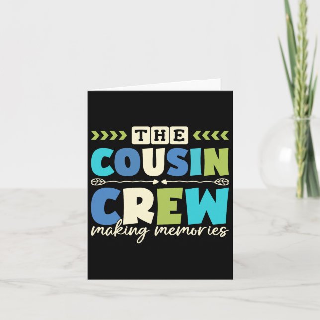 Carte Équipage de cousins 2025 Création de souvenirs Vac (Devant)