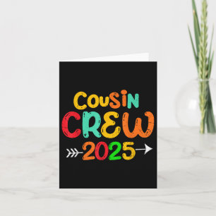 Carte Équipage de cousins 2025 Réunion de famille Faire