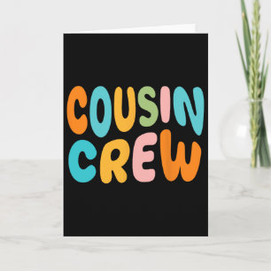Carte Équipage de cousins 2025 Vacances Famille Enfant G