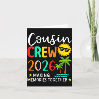 Carte Équipage de cousins 2026 créant des souvenirs d'ét