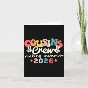 Carte Équipage de cousins 2026 Souvenirs d'été Famille
