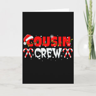 Carte Équipage de cousins arbre de Noël correspondant au