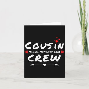 Carte Équipage de cousins créant des souvenirs réunion d