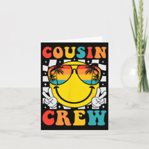 Carte Équipage de cousins voyage en famille à la plage V