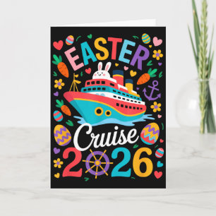Carte Équipage de croisière de Pâques 2026 Groupe de fam