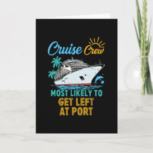 Carte Équipage de croisière en famille drôle le plus sus